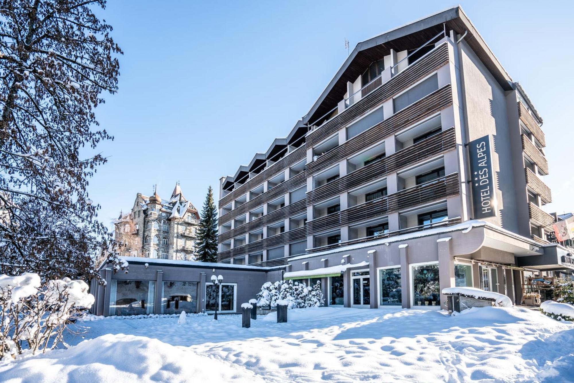 Studio Im Hotel Des Alpes Флимс Екстериор снимка